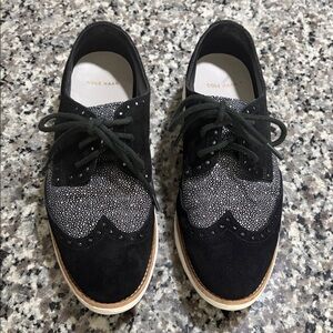 Cole Haan Black and Gray Women's Flats